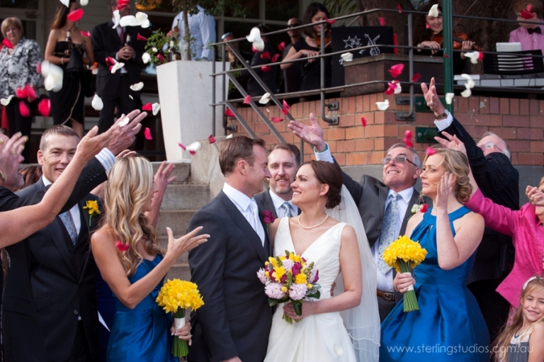 everyone celebrating at a hillstone st lucia wedding